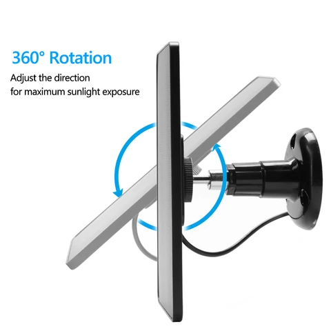Зарядное устройство для солнечных батарей 10/20 Вт, 5 В, Micro USB + Type-C, 2 в 1, портативные зарядные солнечные панели для камеры безопасности, маленькая домашняя фотосистема