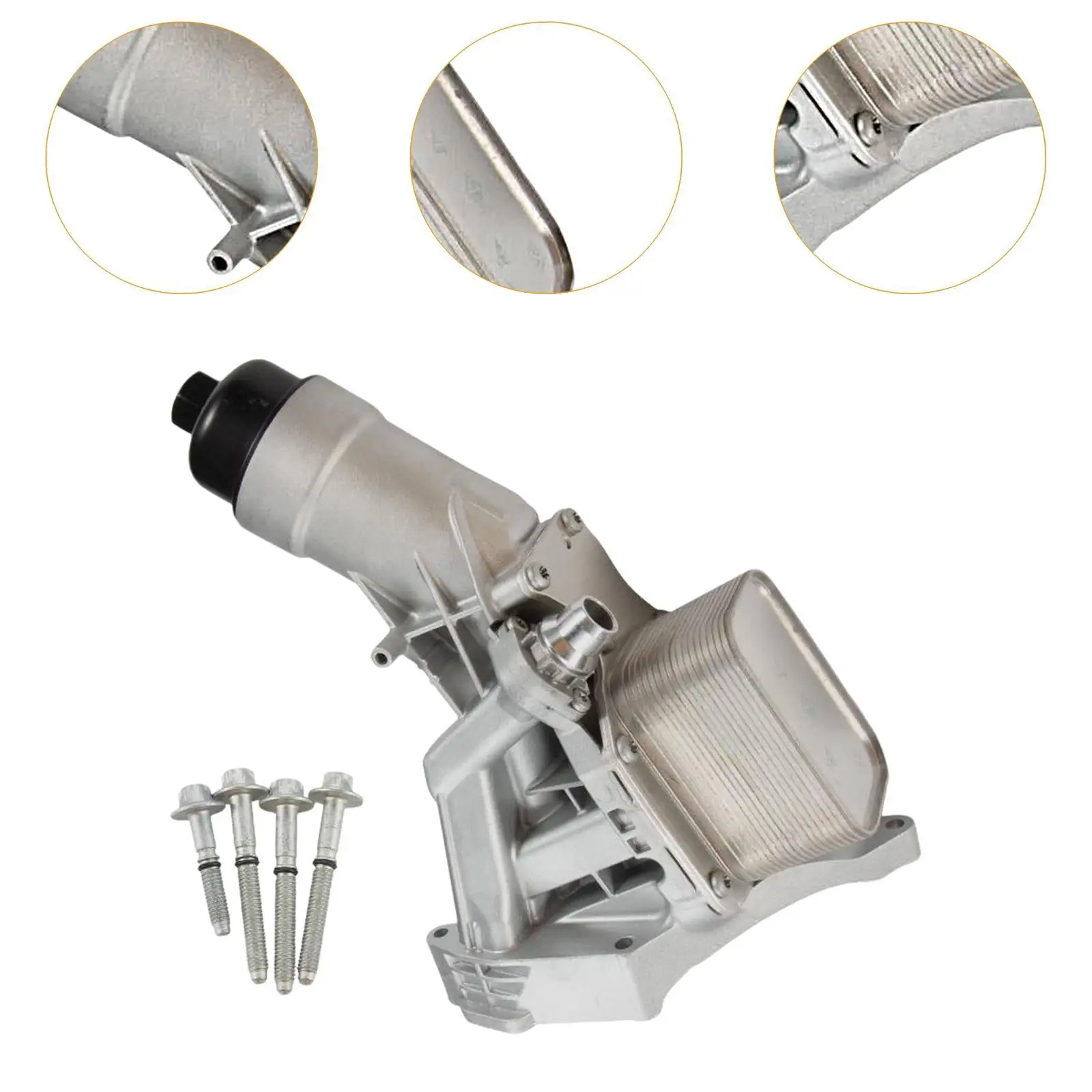 Корпус фильтра масляного радиатора монтажные алюминиевые