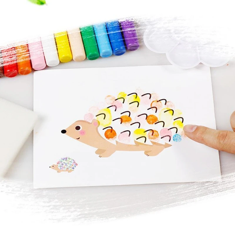 

Y3NF DIY Finger Painting Card Drawing Toy for Classroom Teaching Aid Kiddie Playset