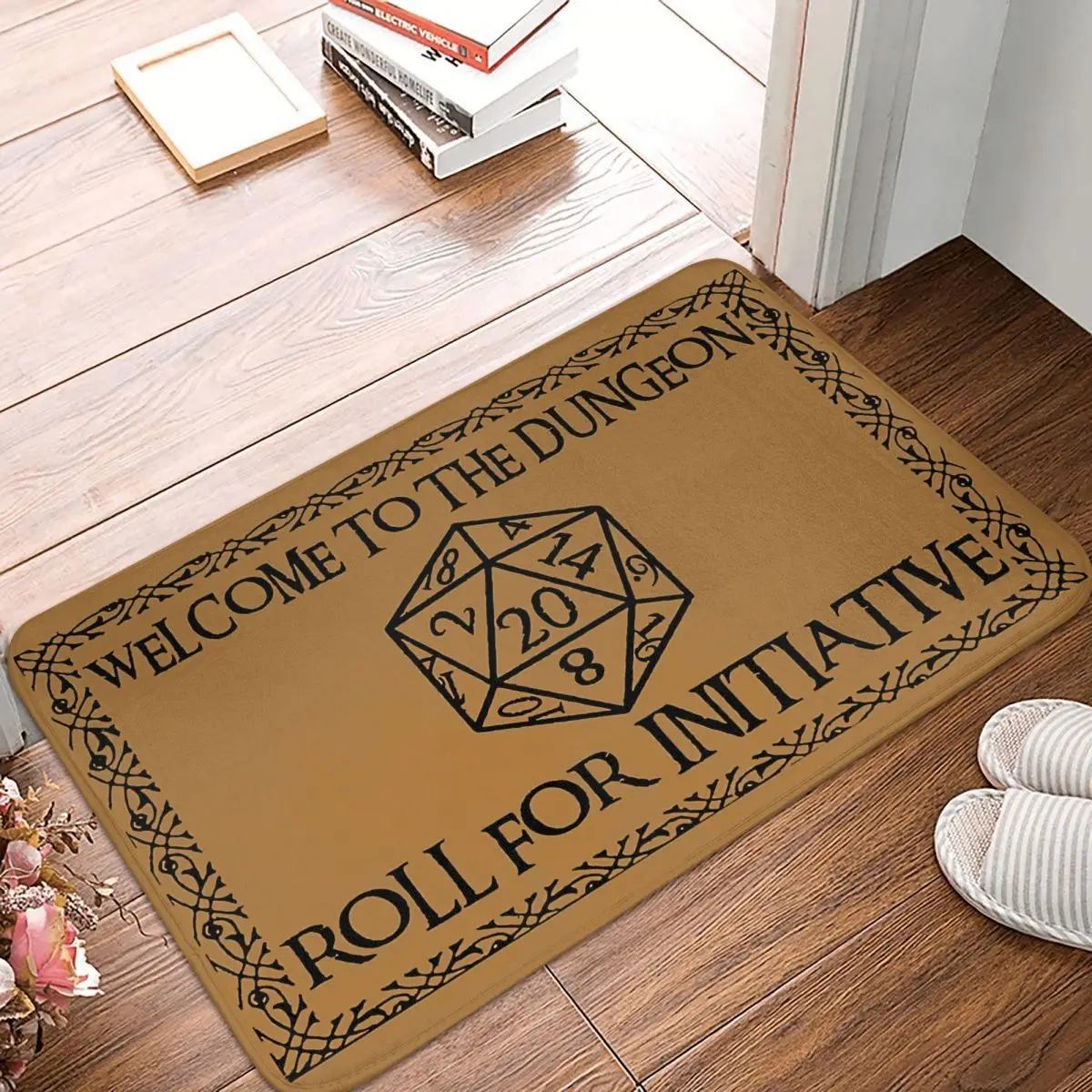 

Dnd Bedroom Mat Welcome To The Dungeons Roll For Initiative Doormat Kitchen Carpet Balcony Rug Home Decor