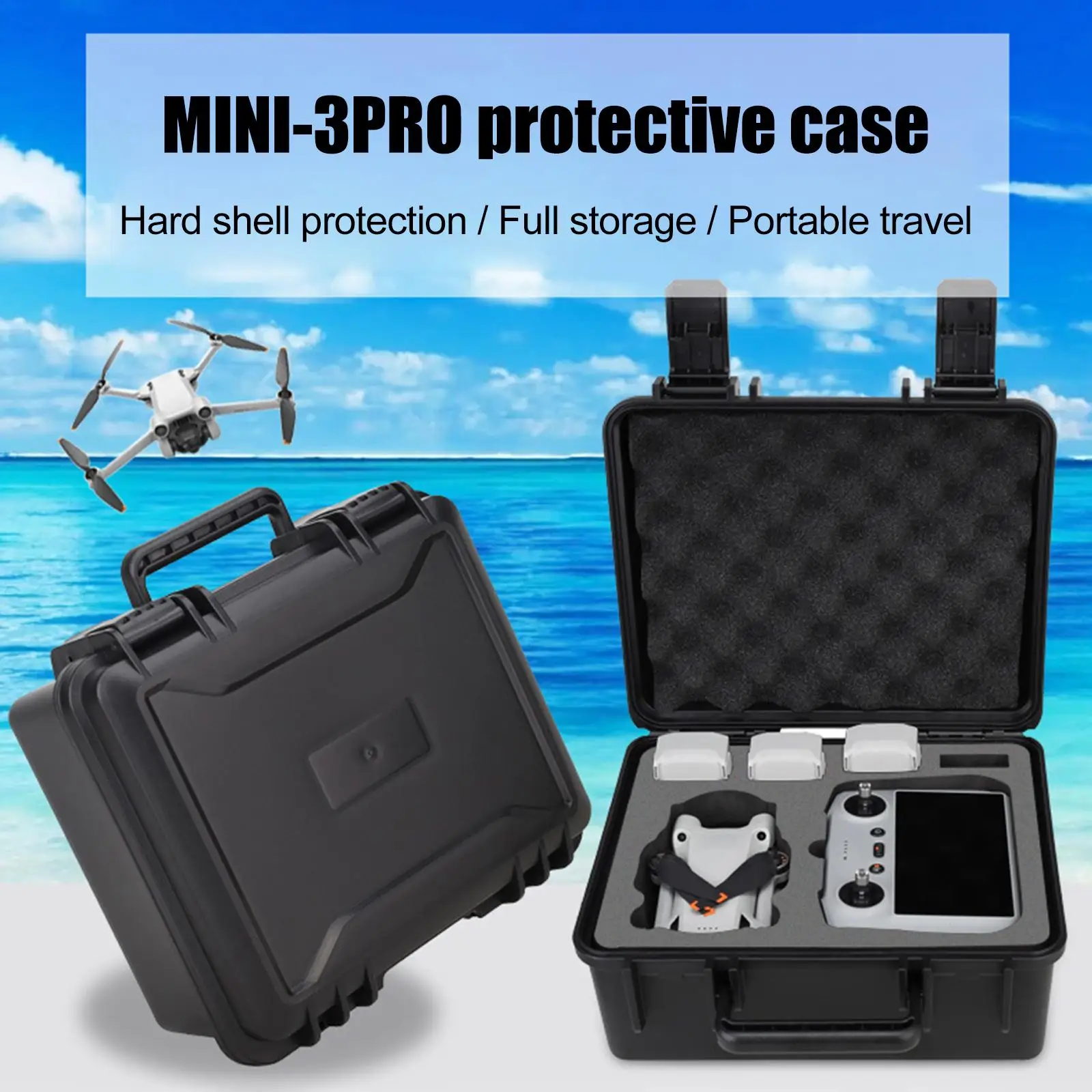 Фото Shockproof Drone Hard Shell Box Organizer Plastic Waterproof Case for DJI Mini 3 Pro Quadcopter Accessories Shockproof Drone Hard Shell Box Organizer Plastic Waterproof Case for DJI Mini 3 Pro Quadcopter Accessories
