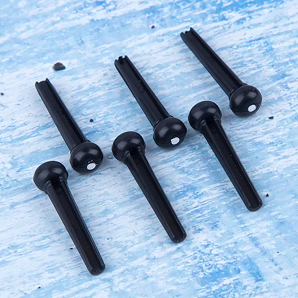 

100pcs Guitar Bridge Guitar Pegs for Acoustic Guitar Bridge Replacement Parts ( Black )