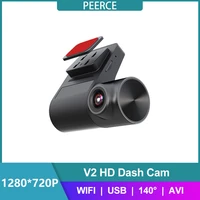 peerce v2 dash cam wifi night vision car dvr camera sd card hd 1080p super mini wireless night version driving recorder