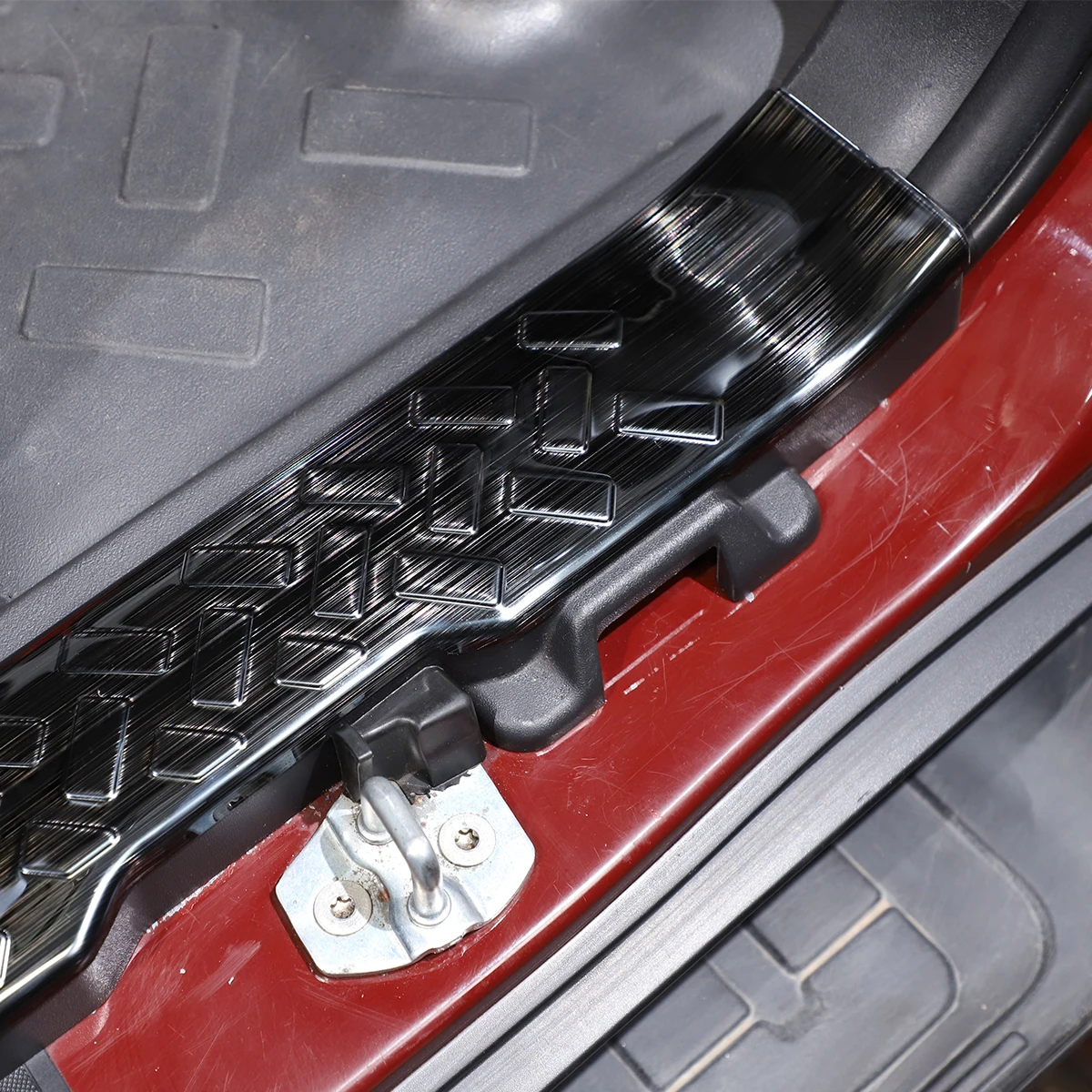 

For Toyota Fj CRUISER 2007-2021 Car Modeling Built-in Door Sill Bar Stainless Steel Black Brushed Car Modification Accessories