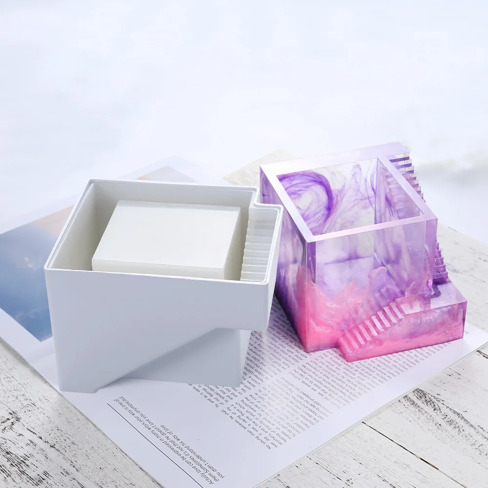 

Square Flowerpot Silicone Mould Storage Box DIY Handmade Making Crafts Crystal Epoxy Mold Epoxy Resin for Pottery Jewelry Making