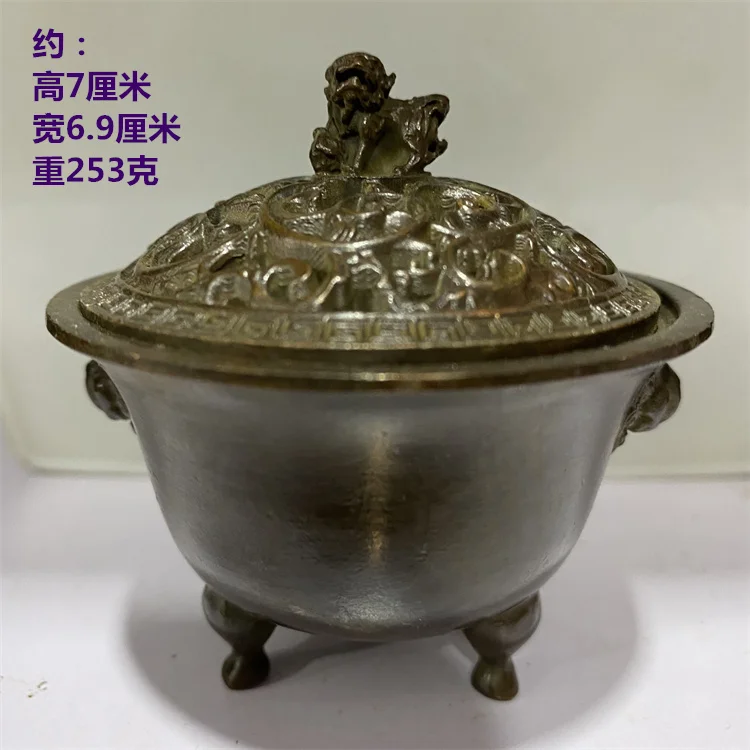 

Мини-горелка для благовоний, античная печь Xuande, домашняя чайная церемония, ретро, медный сплав, горелка для благовоний, печь из сандалового дерева, технология sma