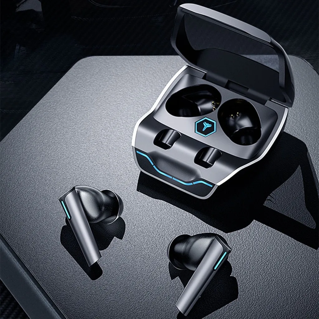 

1pair Lenovo XG02 Wireless BT5.0 Gaming Headphones In-ear Gaming Earbuds HiFi Sound Quality Game/Music Dual Mode Low Delay Black