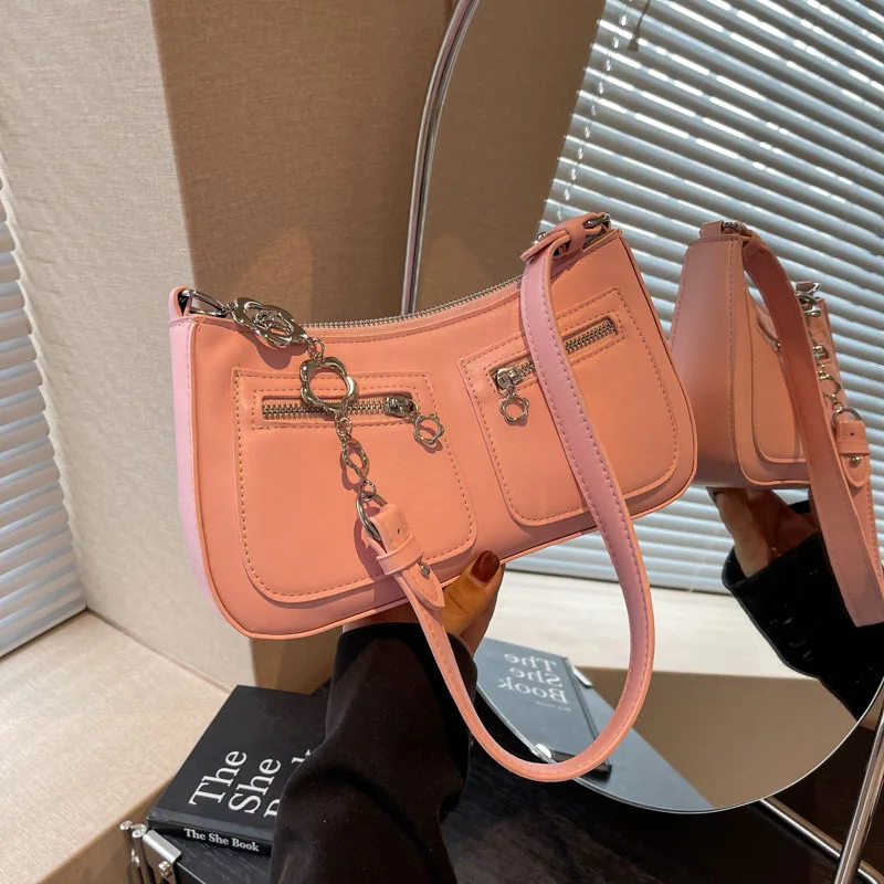 

Luxury Brand Shoulder Underarm Bags for Women Leather Crossbody Bag Female New 2023 Trend Spring Fashion Armpit Bag Handbags
