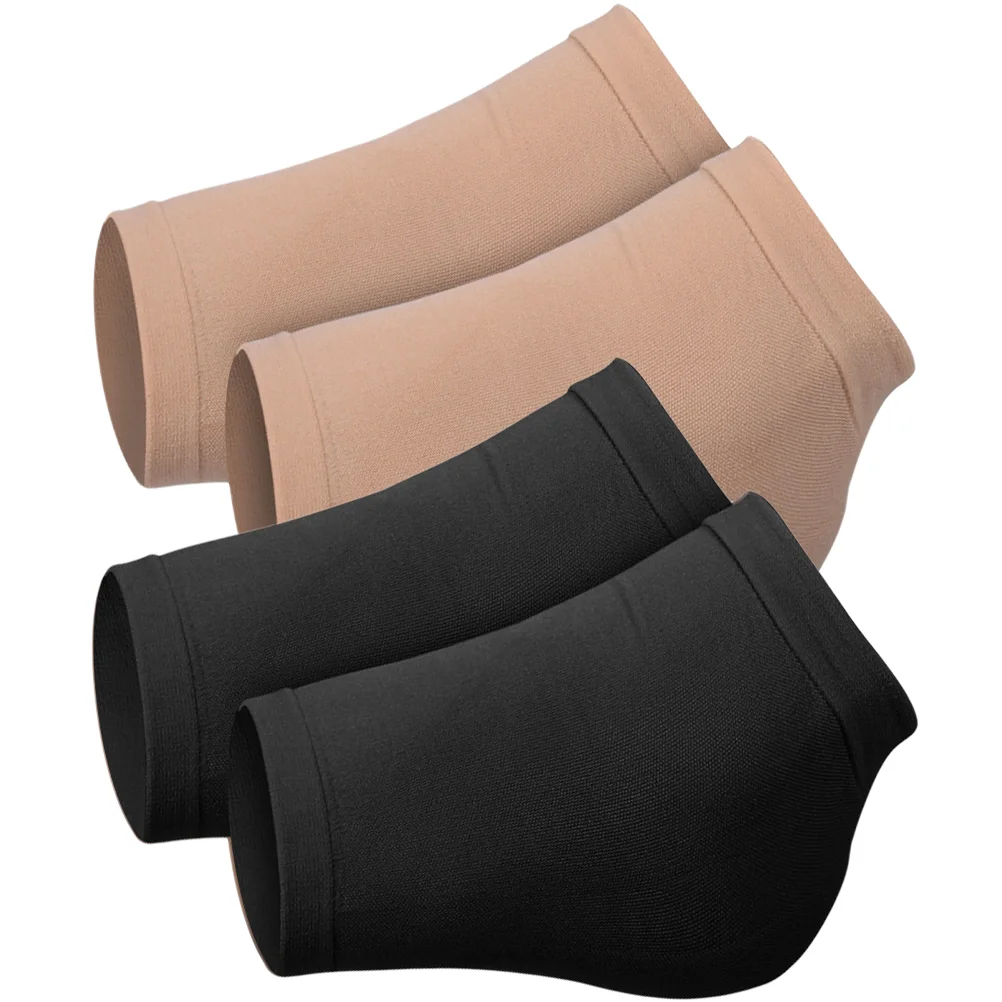 

2 Pairs Anti-crack Sheath Breathable Foot Sleeves Hydrating Socks Comfortable Heel Comfy Brace Elastic Washable Spa Compact