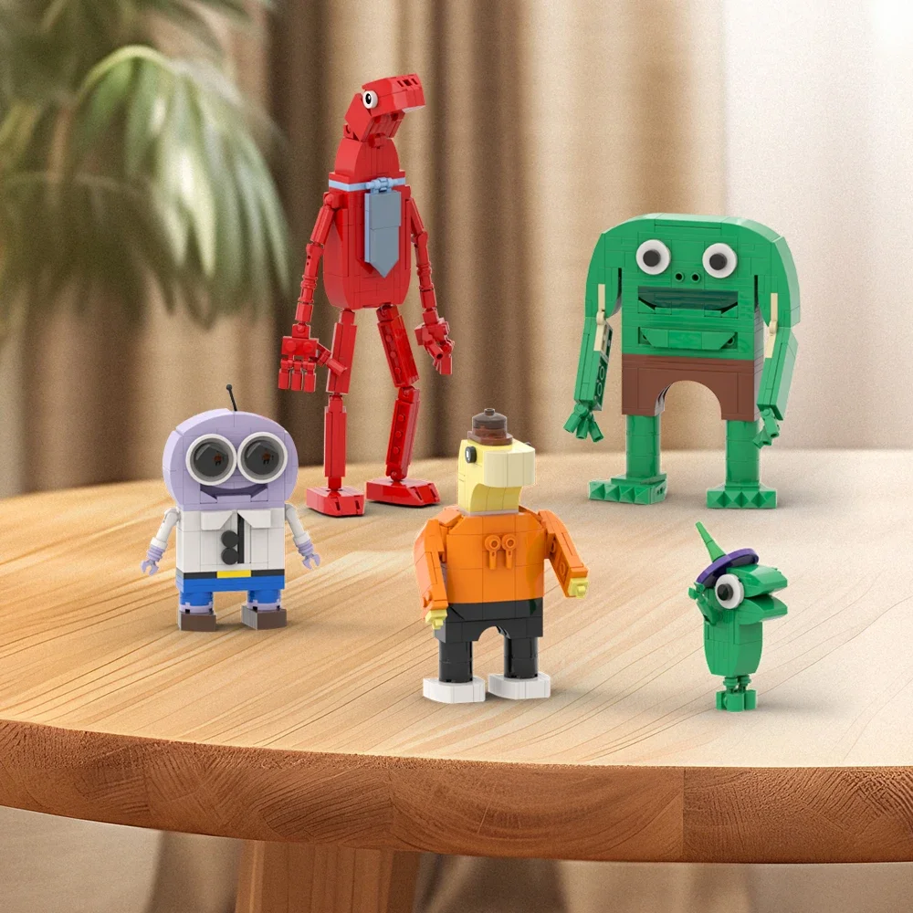 Конструктор MOC Smilings серии Friend фигурки из мультфильма Glep Pim Чарли Алан мистер