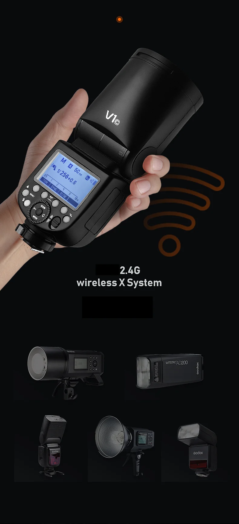 V1C вспышка V1C/N/S TTL HSS Вспышка Speedlite фотовспышка для Canon Nikon фотографическое