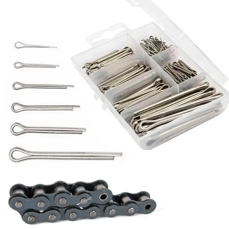 

Large Cotter Pin Assortment Kit 230Pcs Hairpin Cotter Pins Cotter Pin Set Hair Pin Hitch Pin Clips Fastener Fitting Assortment