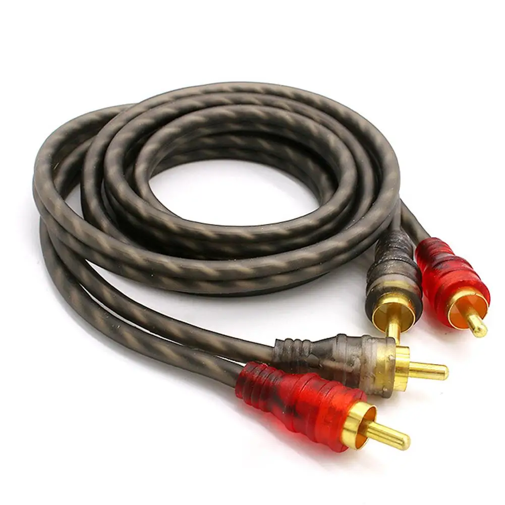 

0.5/1.2/5M Car Audio Signal Wire Pure Copper Power Amplifier Audio Signal Cable Auto Audio Modification Wiring Kits Audio System