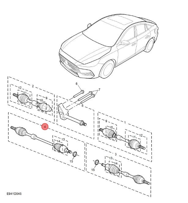 Прямые поставки с фабрики автозапчасти правый передний полувал в сборе для MG5/Roewe