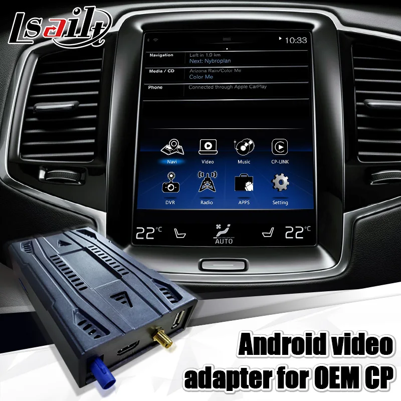 

Android YTB Navigation Video Interface Adapter for the Car with OEM CP for Volvo XC90 XC60 S60 S90 by Lsailt