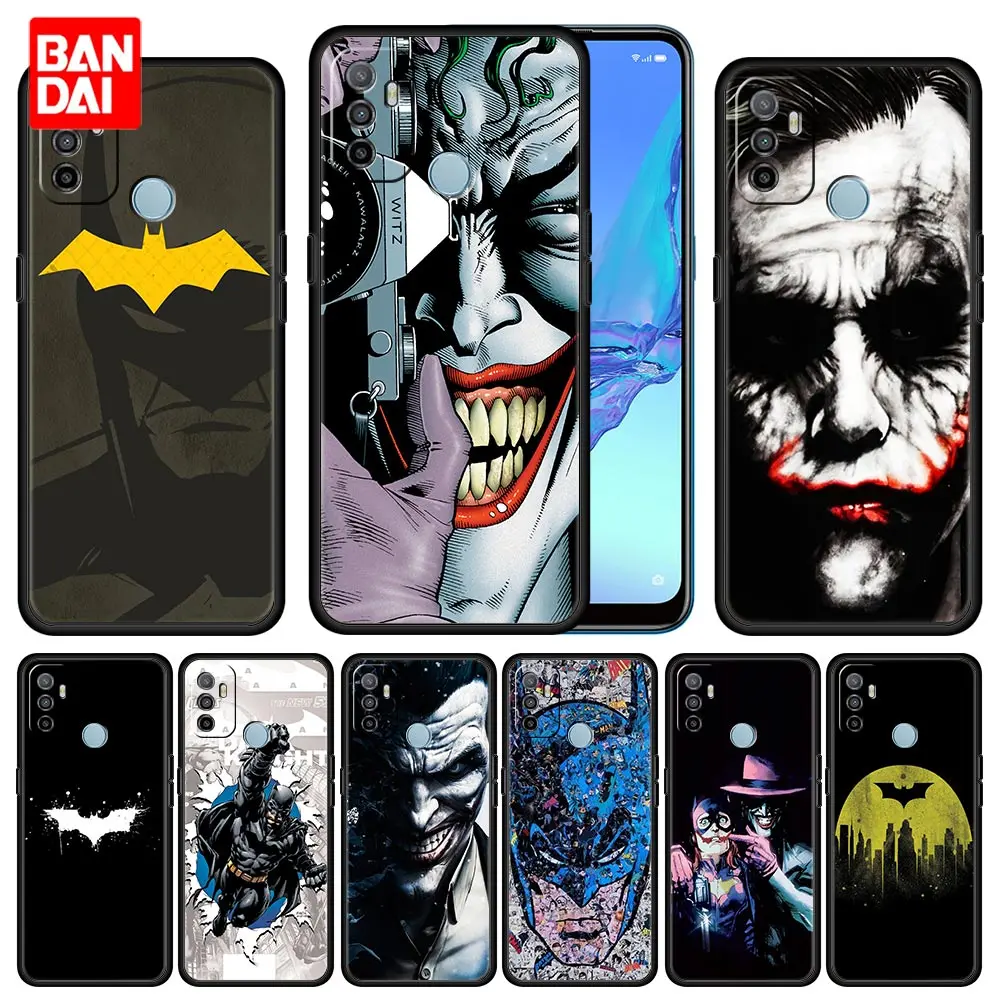 

Batman Anime Case for Oppo A53 A52 A3s A5s A9 A15 A31 A54 A74 A93 A94 F19 Pro 4G 2020 Black Funda Capinha Silicone Cover Capa