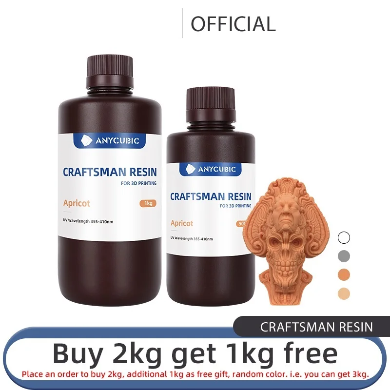 

New Newest Resin Craftsman Resin 3D Printing Material For Photon Mono X LCD 3D Printer 355-410nm