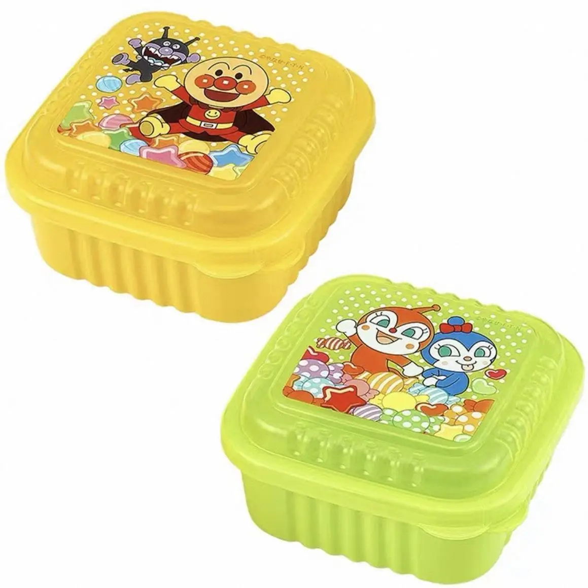 Фото Коробка для бенто Bandai Anpanman, милая мультяшная коробка для фруктов в японском стиле, вместительная, милая посуда, рождественский подарок №5
