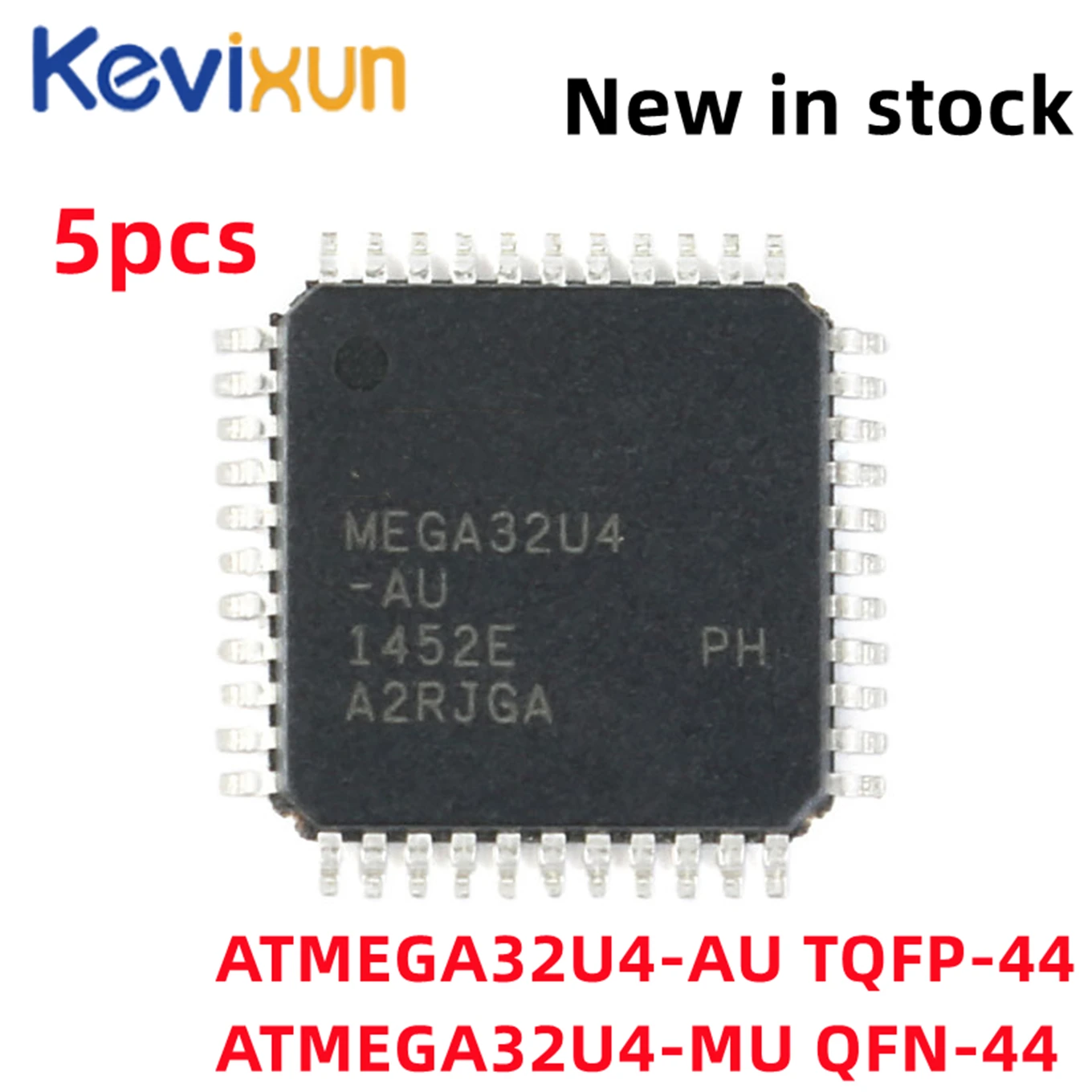 

5pcs/ATMEGA32U4-AU ATMEGA32U4-MU ATMEGA32U4 TQFP-44 Microcontroller AVR 16K Flash Memory USB MCU Chip IC Controller New Original