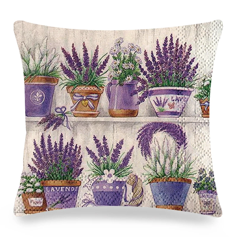 Чехол для подушки в стиле ретро 45x45