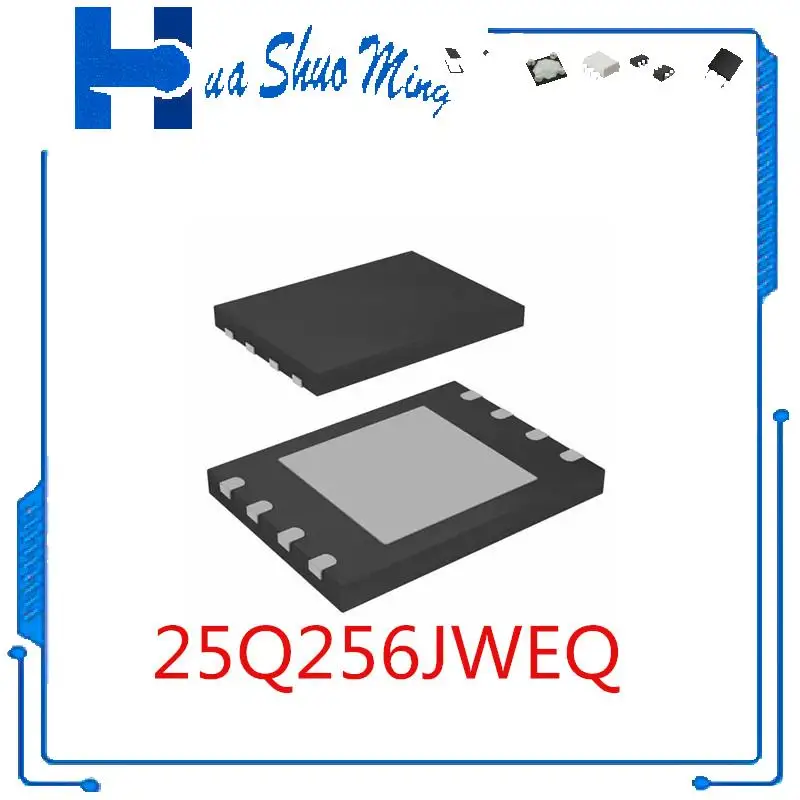 

2Pcs/Lot W25Q256JWEIQ 25Q256JWEQ W25Q256JW 25Q256JWEQ WSON8 XR829 QFN-40