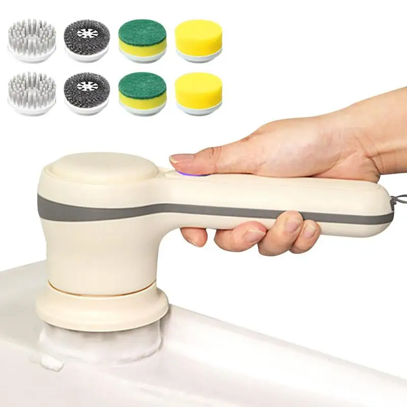 

Беспроводные щетки для чистки, электрическая щетка для чистки, регулируемая вращающаяся щетка, беспроводной электрический скруббер для душа, пола