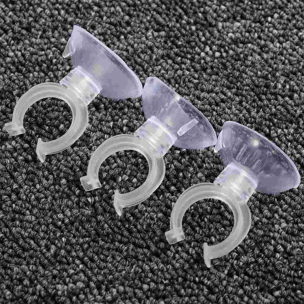 

20 Pcs Clear Hose Aquarium Accessories Fish Tank Tube Holder Suction Cups Air Hose Aquarium Suction