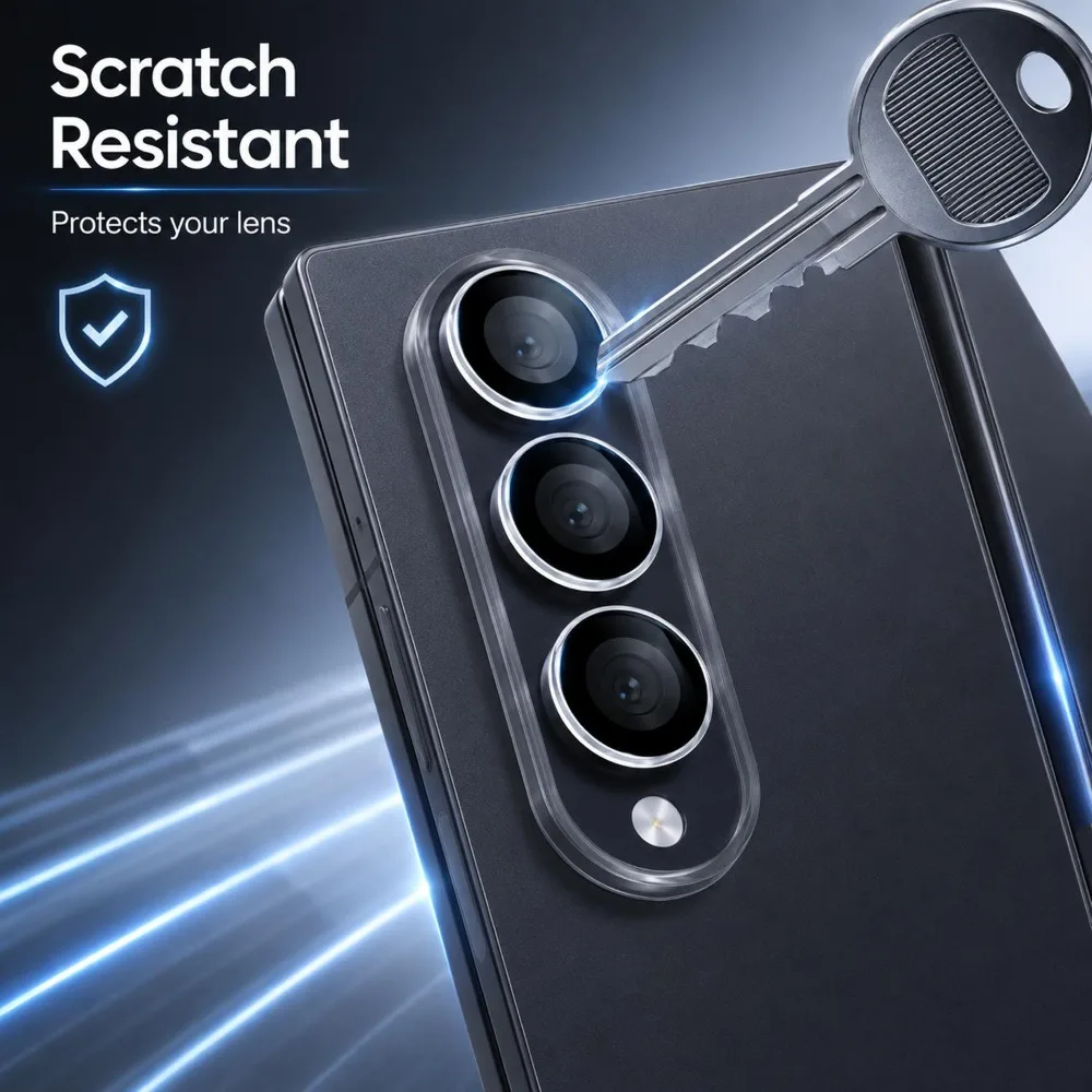 Прозрачный защитный чехол для объектива камеры с коробкой для Samsung Galaxy Z Flip 8 Fold 8 Wide, ультрапрочное закаленное стекло, защитная пленка от царапин. (art.: 3920dcf00a0d3) - 3920dcf00a0d3