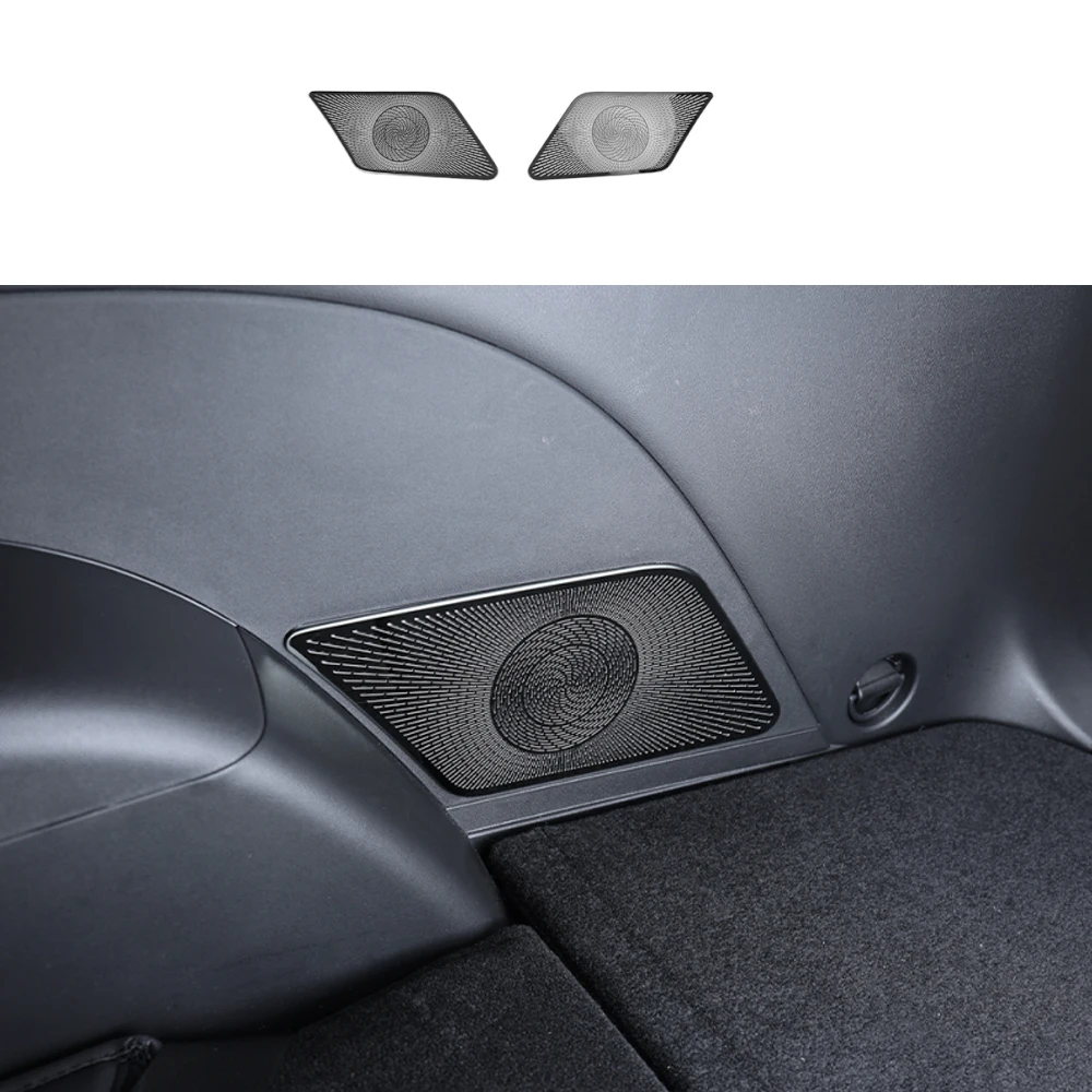 

Для Hyundai Palisade LX3 2025 2026 задняя крышка звукового сигнала из нержавеющей стали, сетка для аудиодинамика, украшение, серебристо-черная накладка на автомобиль с левым рулем