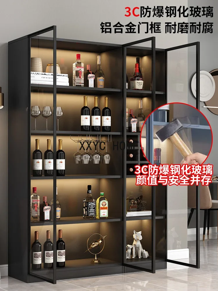 Роскошный винный шкаф стеклянная дверь Витринный Шкаф для гостиной современная