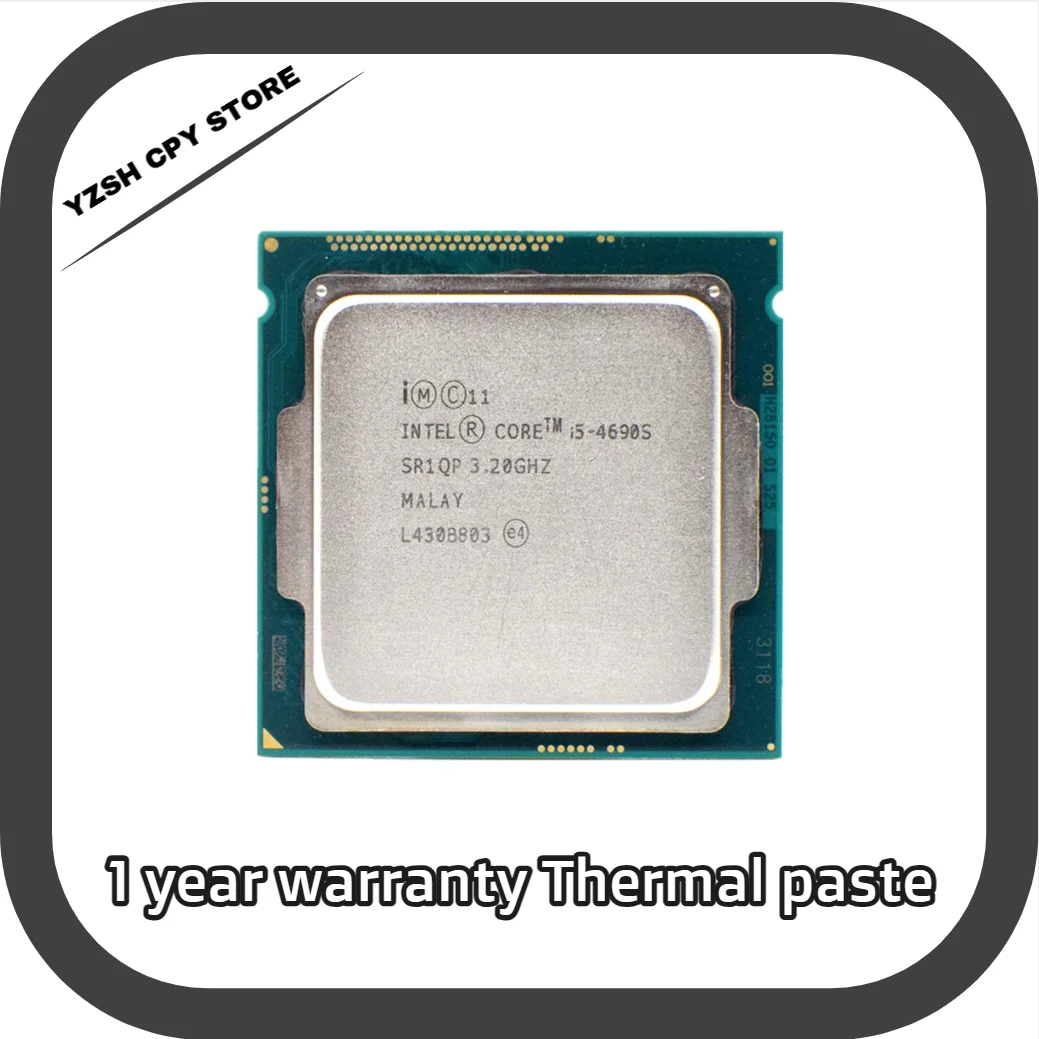 

Intel Core i5 4690S 3.2GHz Quad-Core 6M 65W LGA 1150 CPU Processor
