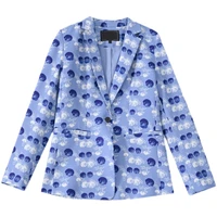 kchy casual fashion blazer women plus size coat western style printed popular loose top 2022 spring autumn