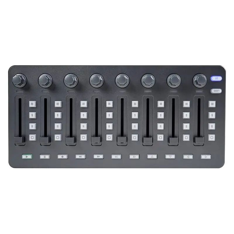 Фото Беспроводной DAW-контроллер M-VAVE SMC Mixer Gray с 8 ручками и 8 фейдерами, Bluetooth, USB для создания музыки и живых выступлений №1