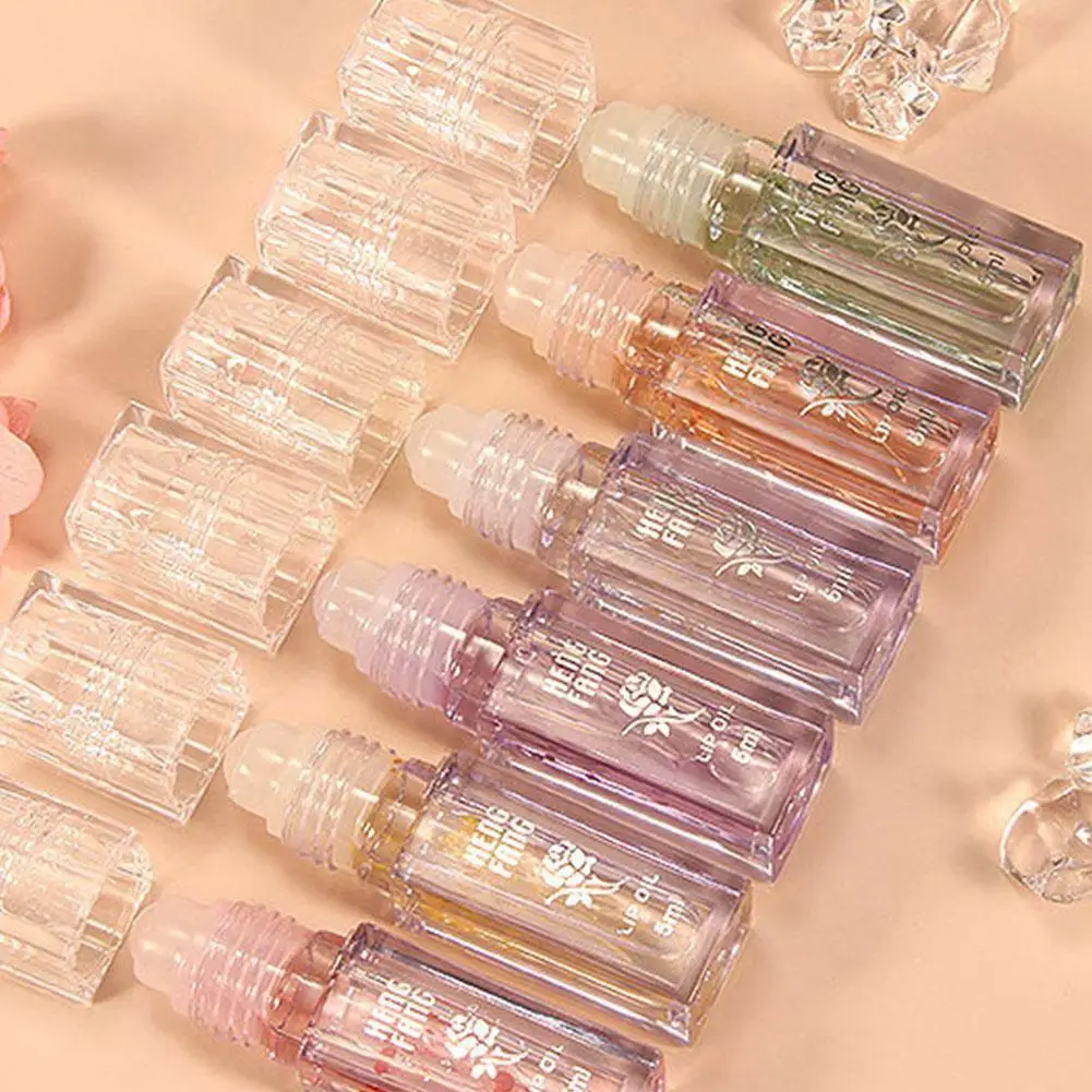 

6 Color 5ml Random Delivery Transparent Colorless Roll-on Gel Moisturizing Hydrating Lip Lip Gel R5S2
