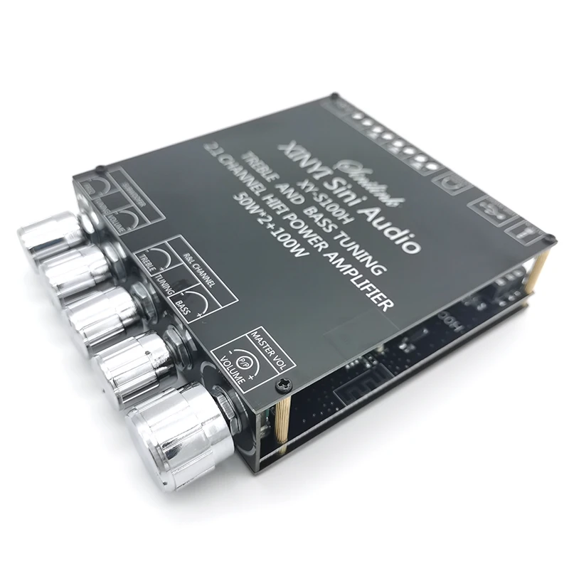 

Bluetooth 5.0 2.1 Channel Power Audio Stereo Subwoofer Amplifier Board 50W*2+100W HIFI TPA3116D2 High And Low XY-S100H S100L