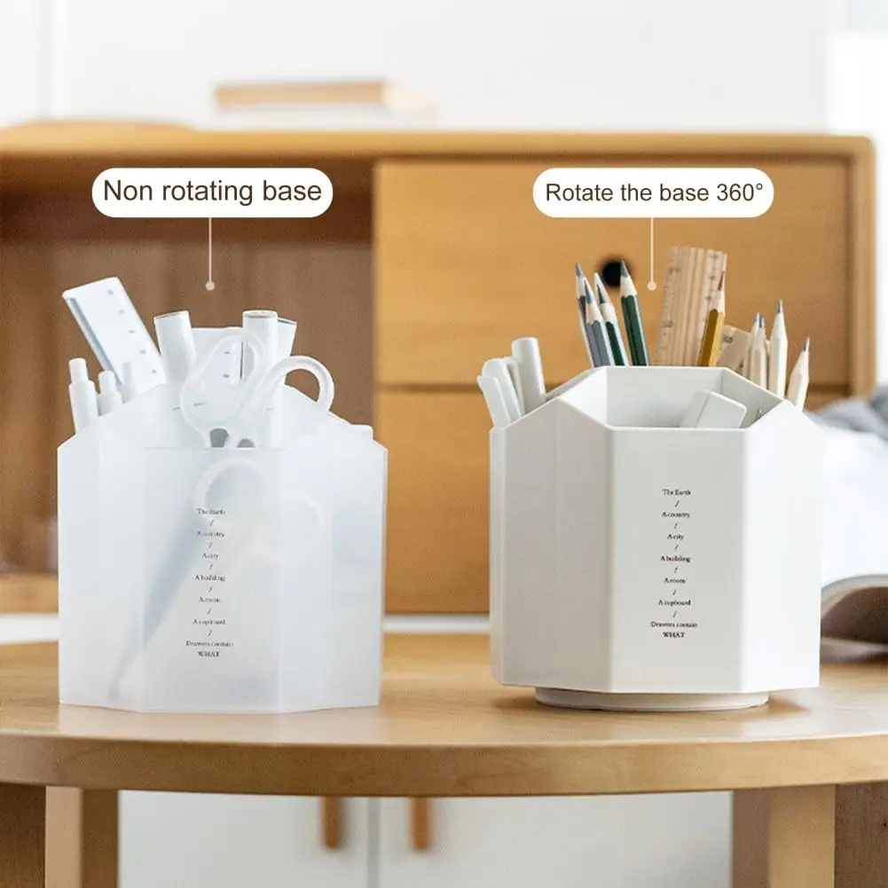 

Держатель для ручек, 2 вида, пластиковый держатель для кистей для макияжа, 5 ячеек, вращающийся на 360 градусов контейнер для ручек