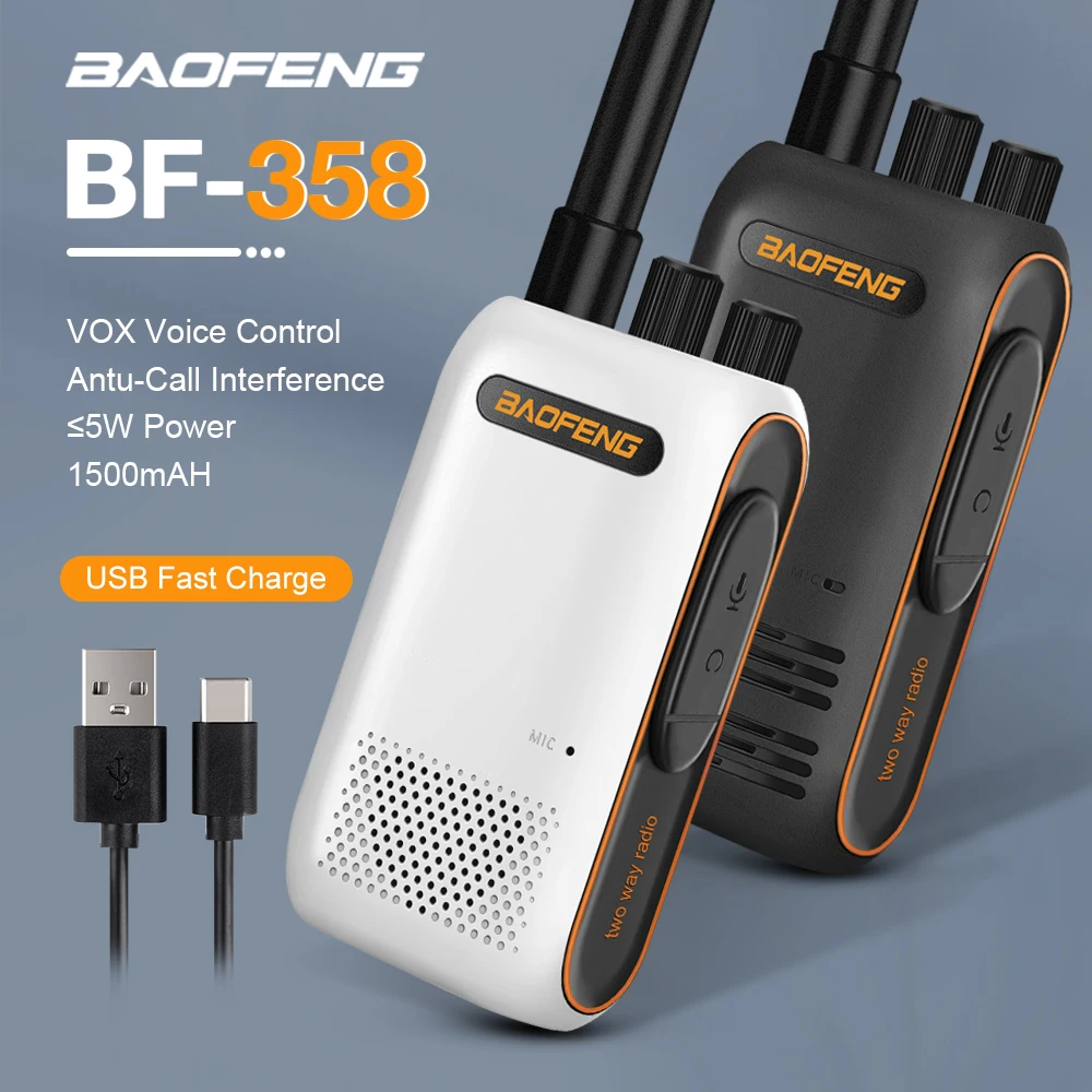 BF-888S Plus Baofeng Walkie Talkie 5W UHF 400-480MHz 16 Channel Portable Two Way Radio with Earpiece BF-888s Plus Transceiver