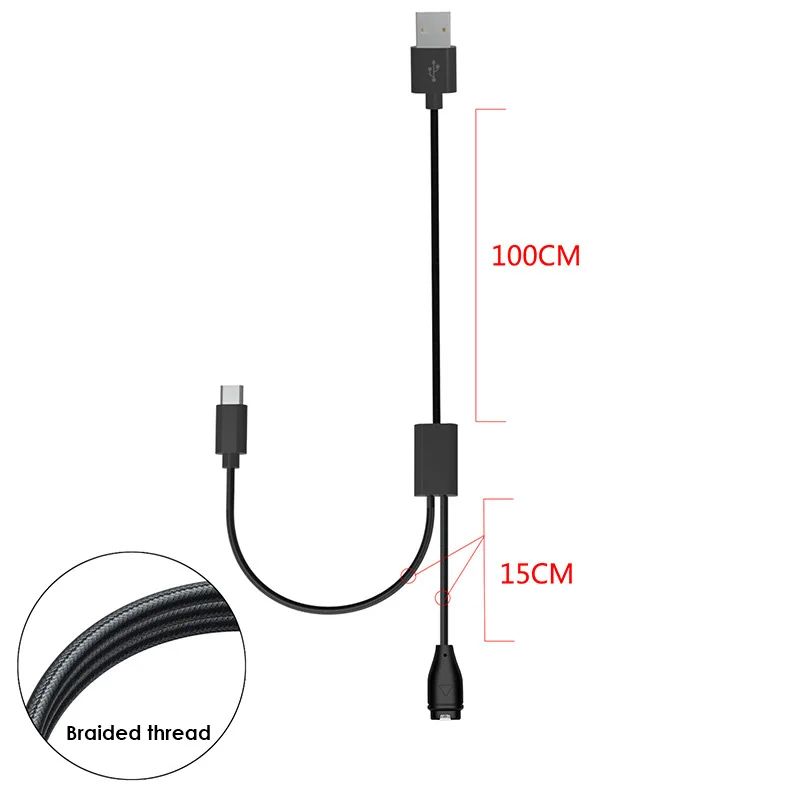 

1~5PCS in 1 Smart Type-C PD Fast Charging Cable Watch Wireless Charger Adapter Dock Cord Accessories for Samsung Galaxy Watch4/4