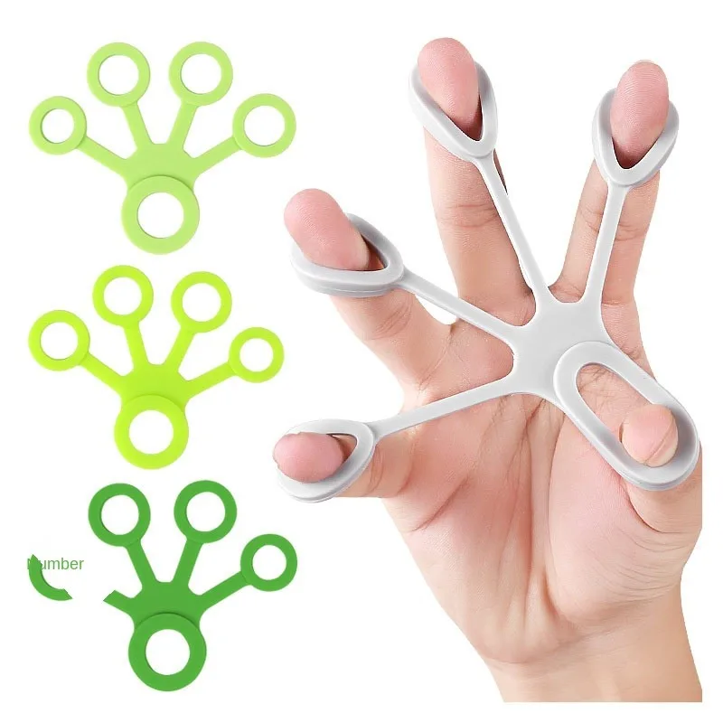 

Силиконовый Эспандер для рук, тренировочный Растяжитель пальцев, эластичные ленты для запястья, фитнеса