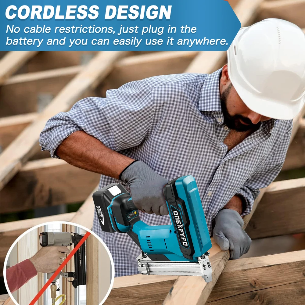 Прямые гвозди F30 U-образные 422 1022 Бесщеточный беспроводной электрический пистолет