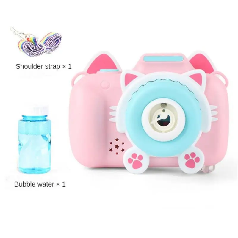 

Fast Foaming Colorful Package Bubble Machine Good Foaming Experience Plastic Material Bubble Camera Brain Game Bubble Toy