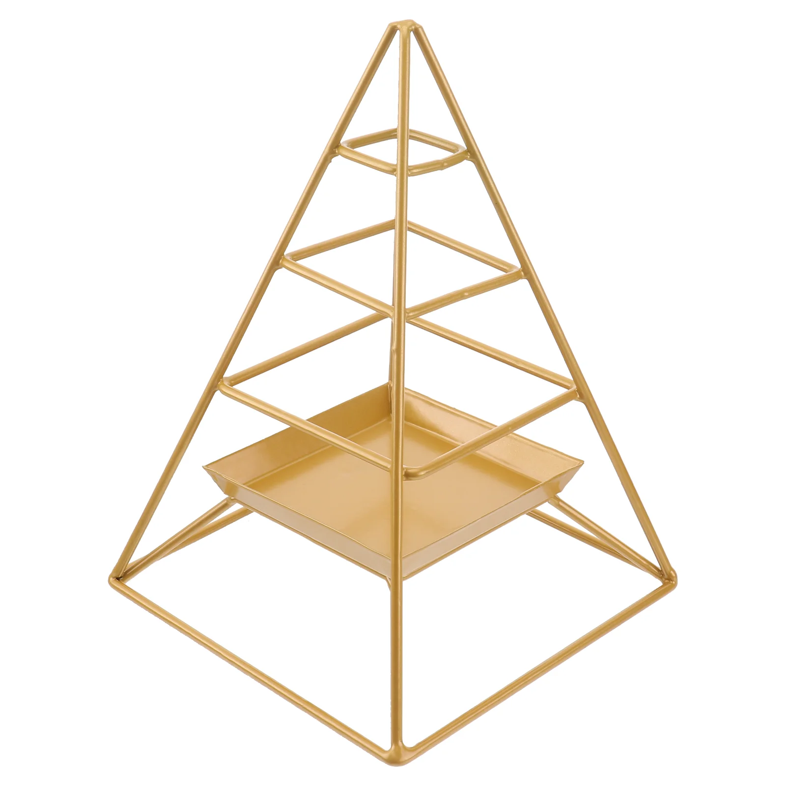 

1 Pc Beautiful Jewelry Rack Practical Display Stand Iron Storage Stand (Golden)