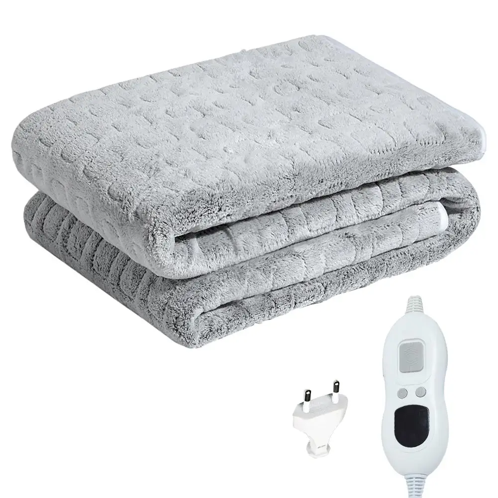 

Flannel Electric Blanket 6 Temperature Levels Washable Soft Comfortable Heating Blanket With Timer Function