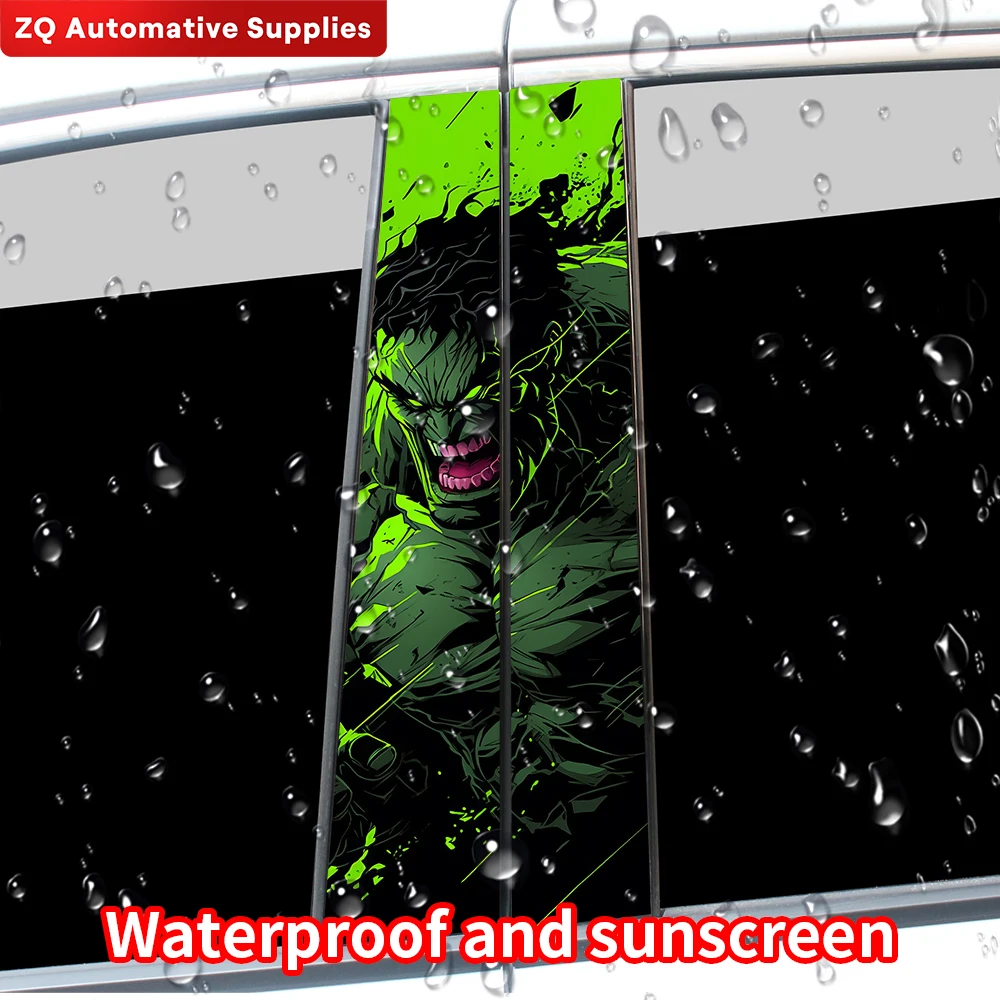 Наклейки на автомобиль Халк из аниме сделай сам смешные Мультяшные аксессуары