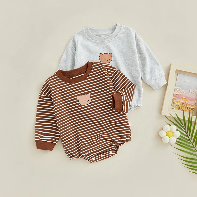 

Комбинезон для новорожденных, с длинным рукавом, в полоску