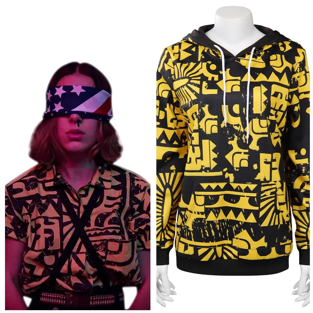 

Толстовка с капюшоном "очень странные дела 11", женский костюм на Хэллоуин, карнавал, ролевая игра