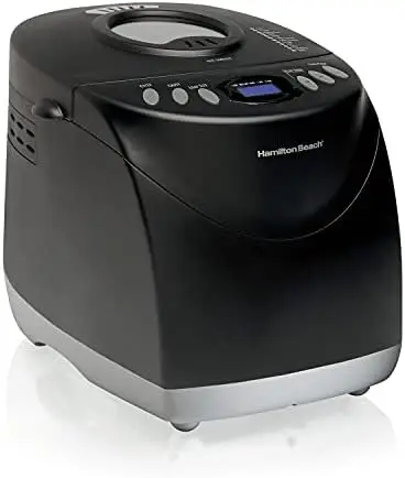 

Maker Machine, Digital, Programmable, 12 Settings + Gluten Free, Dishwasher Safe Pan + Kneading Paddle, 2 lb Capacity, Black (29