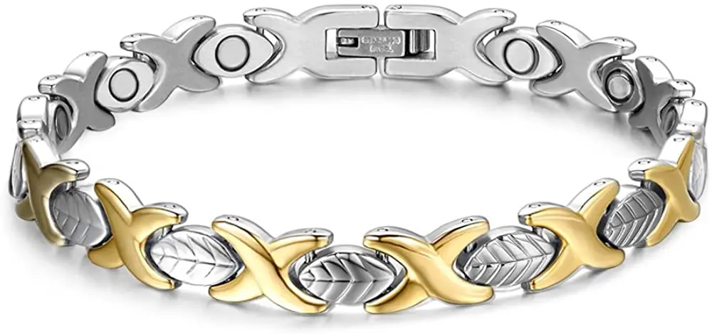 

Titanium Magnetic Bracelets for Women Elegant Steel Magnet Bracelets Adjustable Luxury Jewelry Charm Bracelet Bracelets