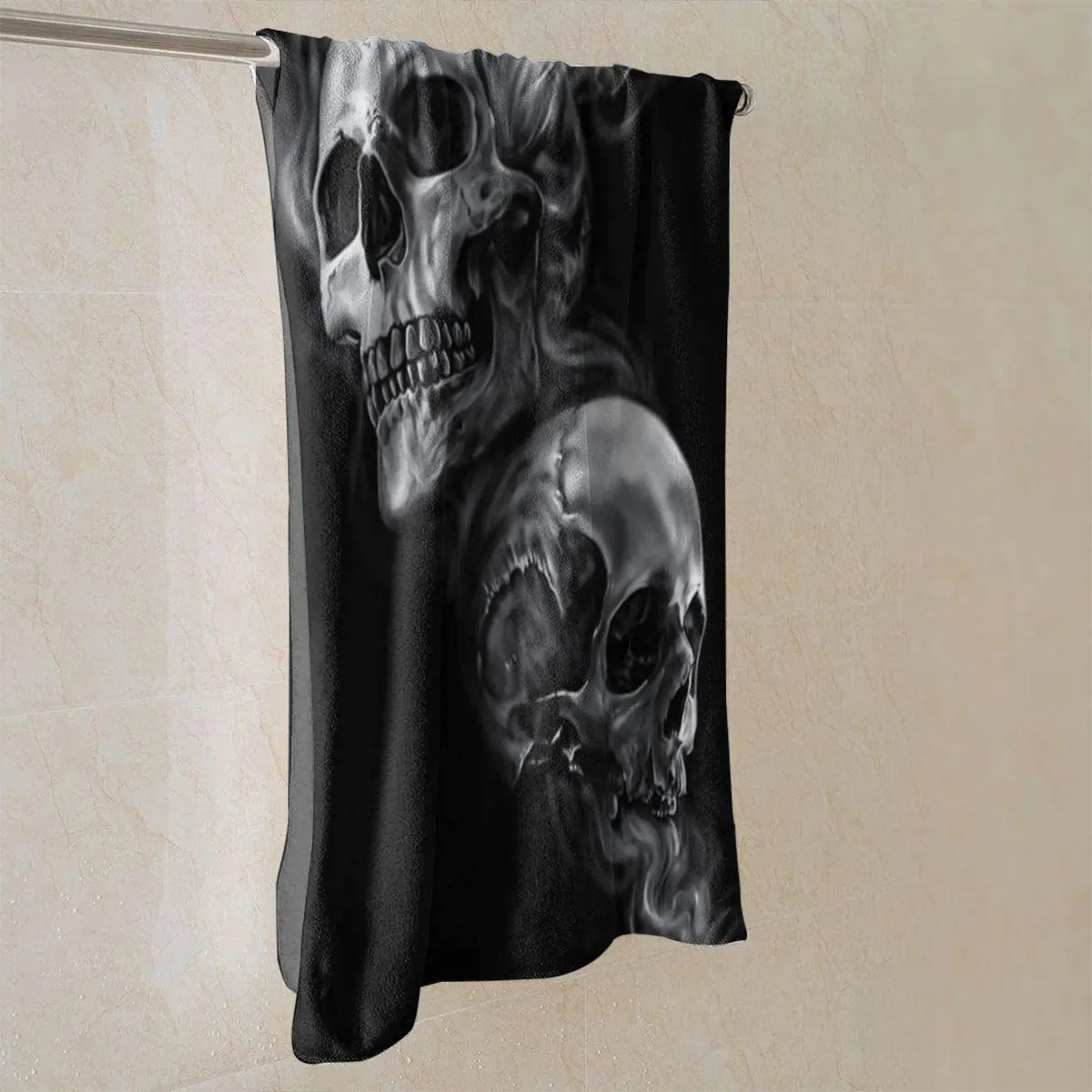 Роскошные полотенца для рук Smoke Skull ультрамягкое Хорошо Впитывающее