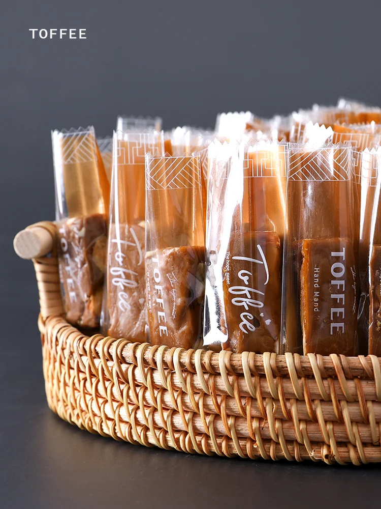 200pcs toffee Candy Packing Bag Handmade Chinese Elements Frosted Romantic Soft Nougat Sugar Wrapper Party Supplies Flower Pack | Дом и сад